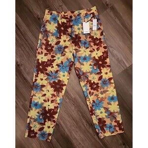 Colour Range Womens Wide-Leg Multicolor Pants NWT  Medium Straight Boho Jeans